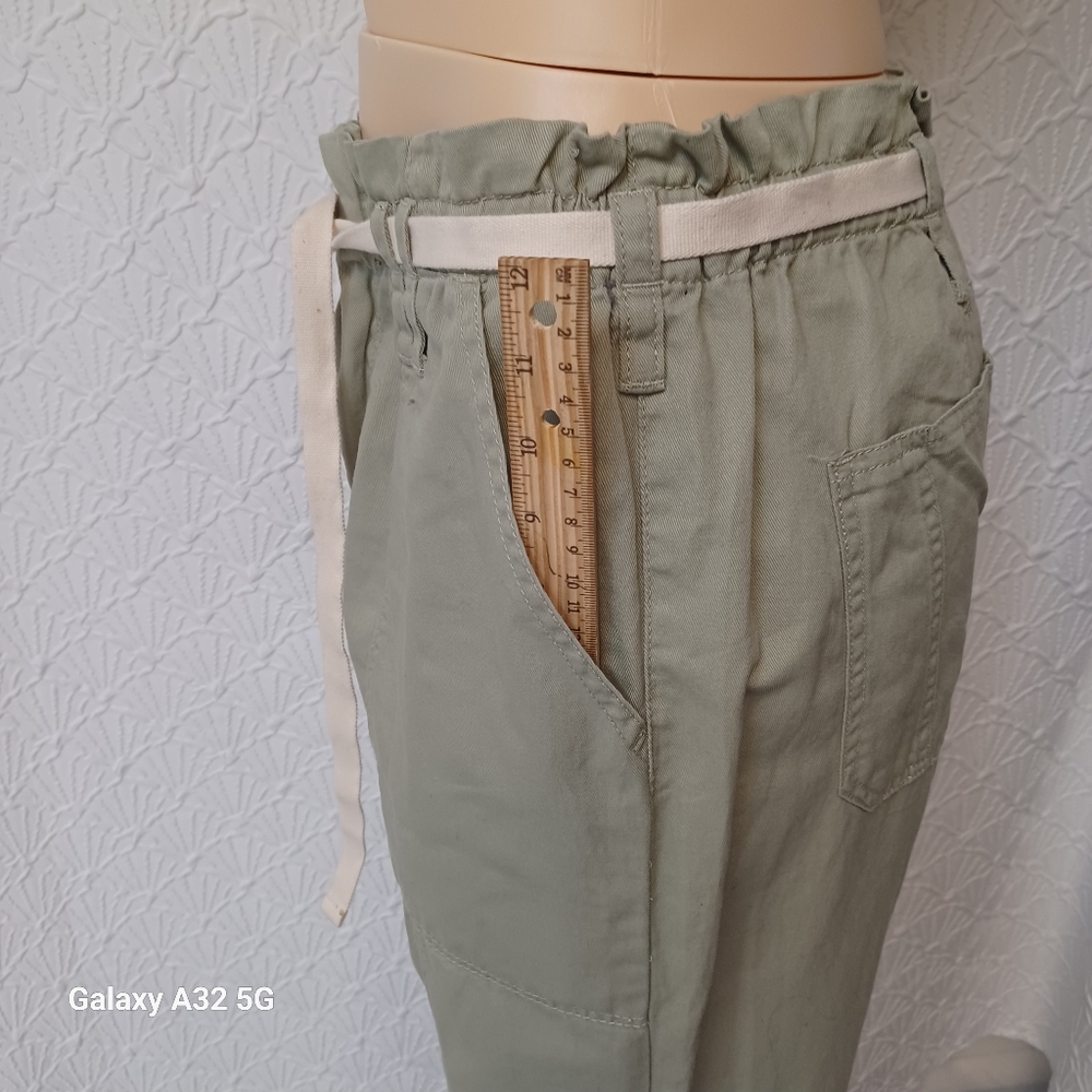 Kensie Women Size 10/30 Olive Green Drawstring Pants - Picture 9 of 17